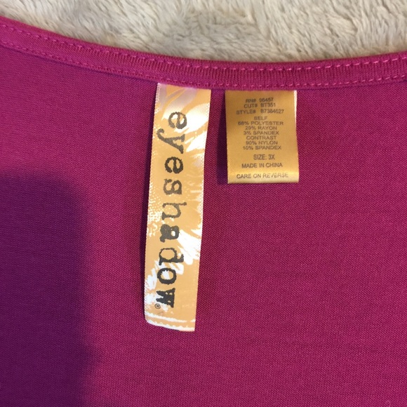 NWOT Eyeshadow Raspberry Tank Top - Picture 3 of 8